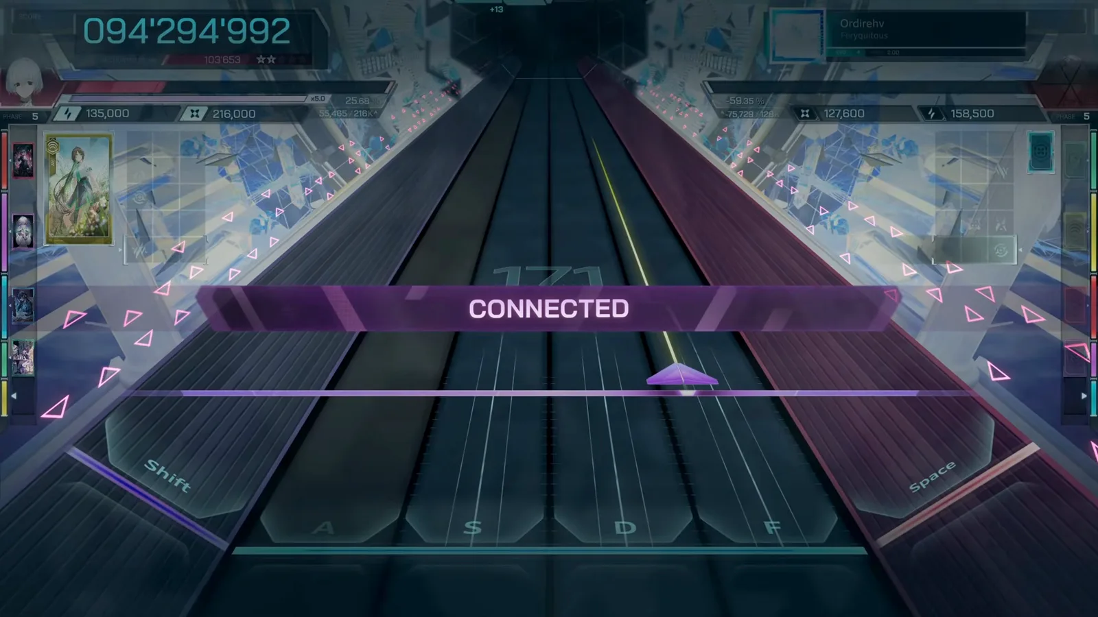 CONNECTED banner In Falsus purple CONNECTED banner confirming the Encounter was won after clearing Ordirehv